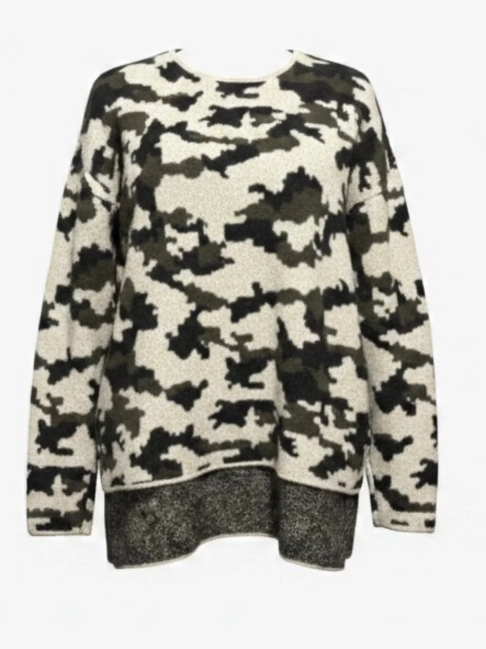 Philosophy, camo soft, plush sweater